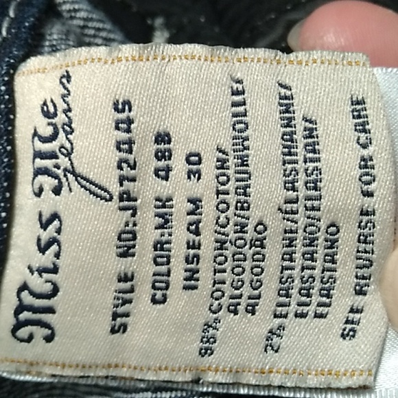 RARE! NWT Miss Me Signature Skinny Sequined Decorated Jeans Sz.31/30 - Picture 15 of 16